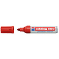 edding Marqueur edding 550 Pointe ogive 3-4mm rouge