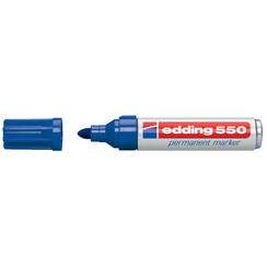 Marqueur edding 550 Pointe ogive 3-4mm bleu