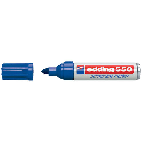 edding Viltstift edding 550 rond 3-4mm blauw