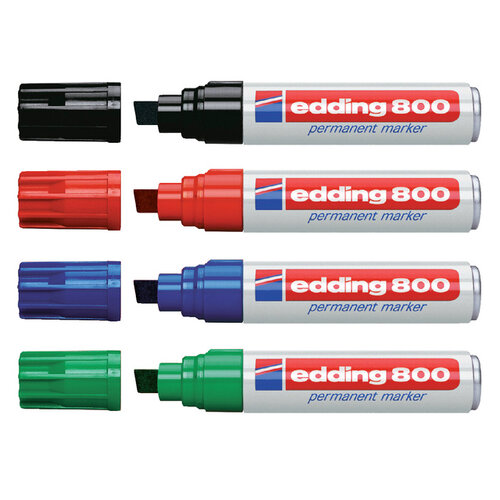 edding Viltstift edding 800 schuin 4-12mm rood