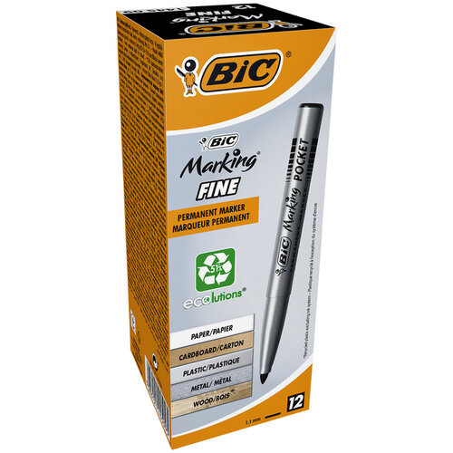 Bic Ecolutions Marqueur BIC 1445 ECOlutions ogive Fin noir