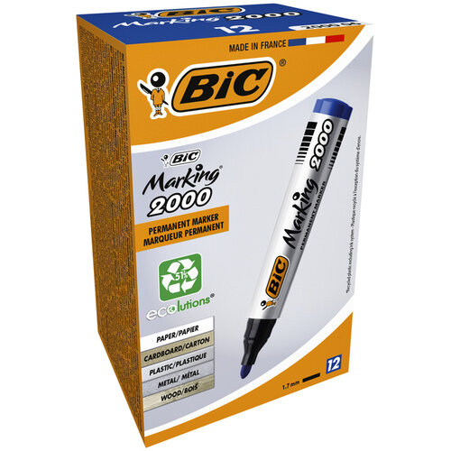 Bic Ecolutions Viltstift Bic 2000 ecolutions rond large blauw