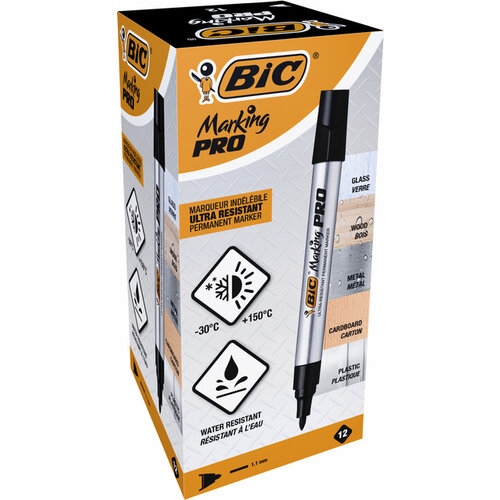 Bic Viltstift Bic Pro rond medium zwart
