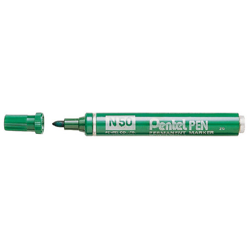 Pentel Viltstift Pentel N50 rond 1.5-3mm groen