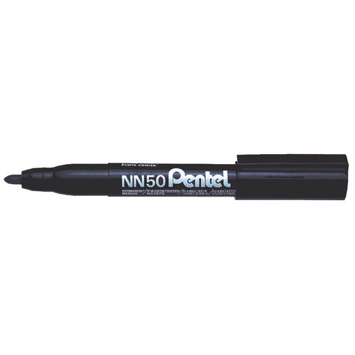 Pentel Viltstift Pentel NN50 rond 1.3-3mm zwart