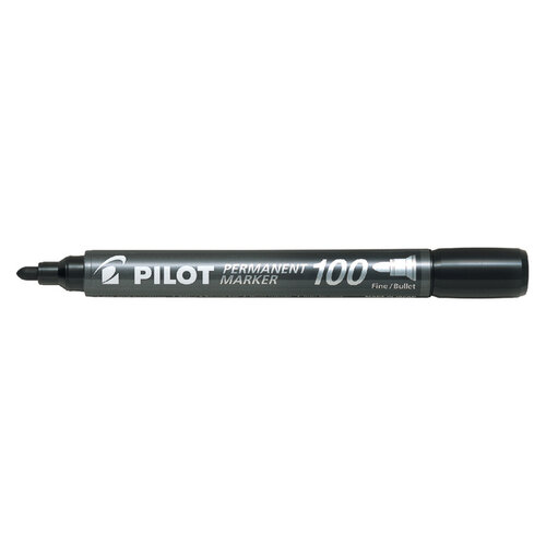 Pilot Marqueur PILOT 100 ogive Fin noir boîte 15 + 5 gratuits