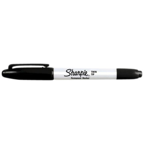Sharpie Viltstift Sharpie rond Twin tip ultra fijn & fijn zwart blister à 2 stuks