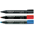 Staedtler Viltstift Staedtler Lumocolor 350 permanent schuin blauw