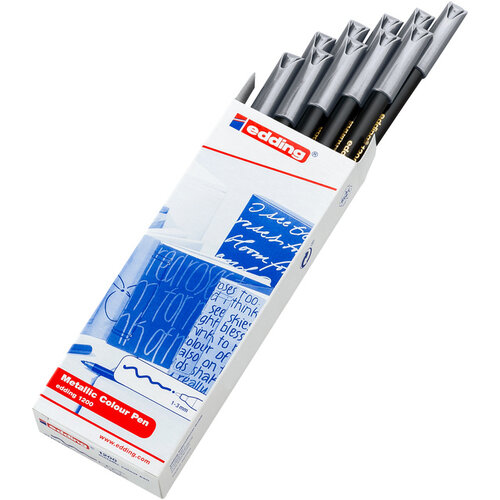 edding Fineliner edding 1200 054 fijn metallic zilver