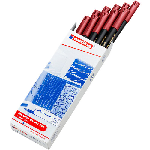 edding Fineliner edding 1200 072 fijn metallic rood