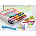 Faber-Castell Kleurstiften Faber-Castell Connector assorti cadeauset à 80 stuks