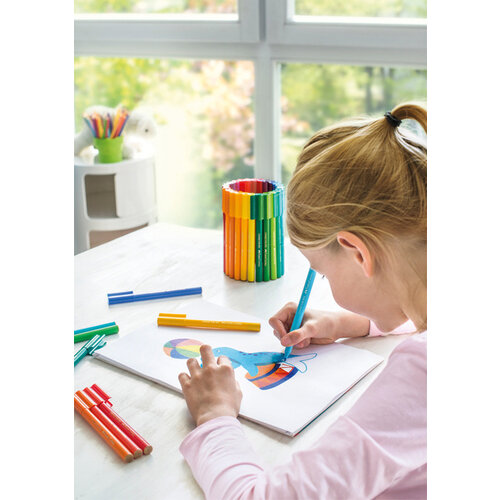 Faber-Castell Feutre couleur Faber Castell Connector assorti malette cadeau 80 pièces