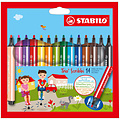 Stabilo Viltstift STABILO Trio Scribbi 368/14 assorti etui à 14 stuks