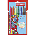 Stabilo Viltstift STABILO Trio 2 in 1 assorti etui à 10 stuks