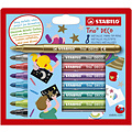 Stabilo Viltstift STABILO Trio deco metallic assorti etui à 8 stuks