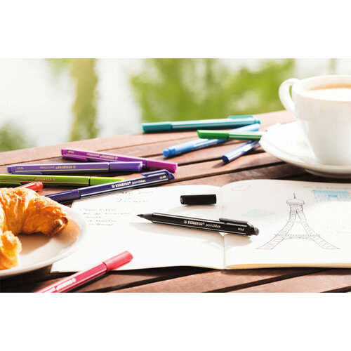 Stabilo Viltstift STABILO pointMax 488/8 medium assorti pastel etui à 8 stuks