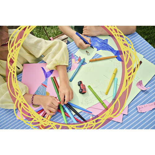 Stabilo Viltstift STABILO Cappi 168/24 medium assorti etui à 24 stuks