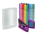 Stabilo Feutre STABILO Pen 68/20 ColorParade anthracite/rose Medium assorti étui 20 pièces