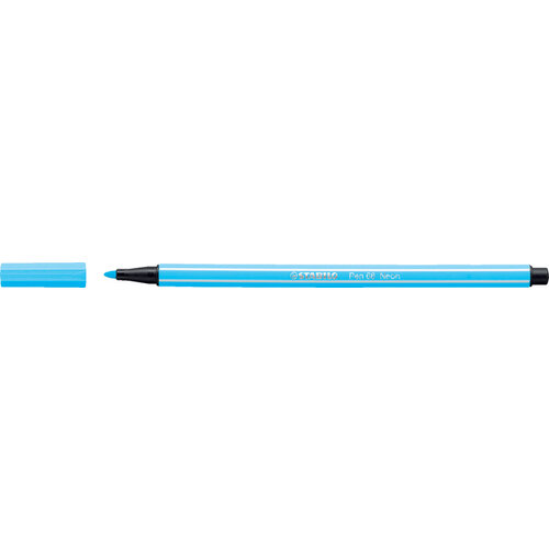 Stabilo Viltstift STABILO Pen 68/031 medium neon blauw