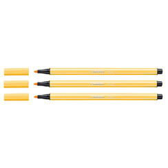 Feutre STABILO Pen 68/44 Medium jaune