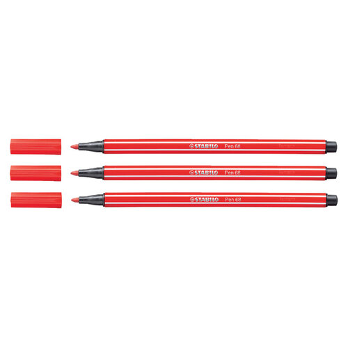 Stabilo Viltstift STABILO Pen 68/48 medium karmijnrood