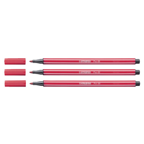 Stabilo Viltstift STABILO Pen 68/50 medium donkerrood