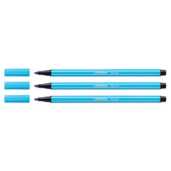 Feutre STABILO Pen 68/57 Medium bleu azur