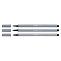 Stabilo Viltstift STABILO Pen 68/96 medium donkergrijs