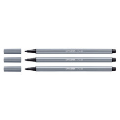 Viltstift STABILO Pen 68/96 medium donkergrijs