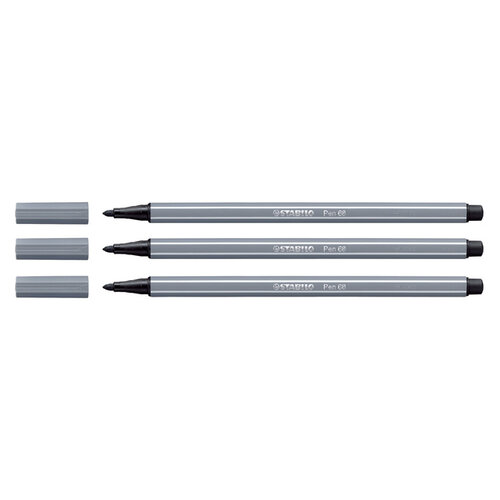 Stabilo Feutre STABILO Pen 68/96 Medium gris foncé