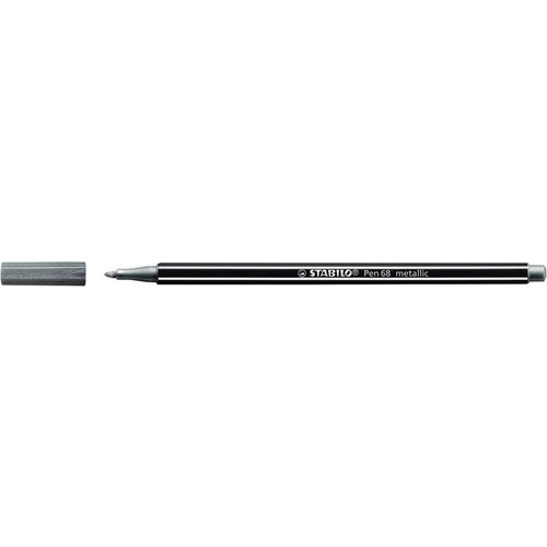 Stabilo Feutre STABILO Pen 68/805 Metallic Medium argent