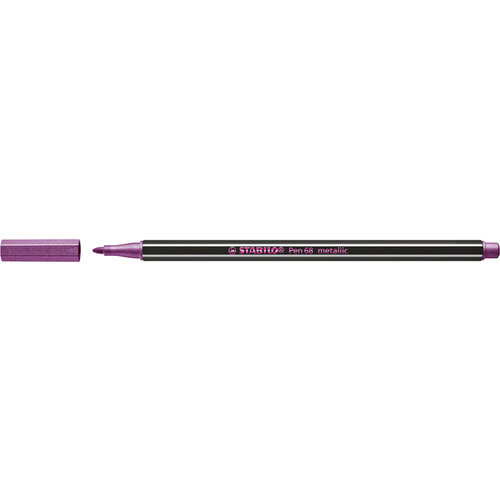 Stabilo Viltstift STABILO Pen 68/856 medium metallic roze