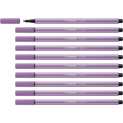 Stabilo Viltstift STABILO Pen 68/62 medium pruimenpaars