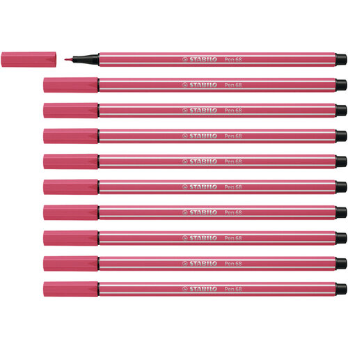 Stabilo Viltstift STABILO Pen 68/49 medium aardbeienrood