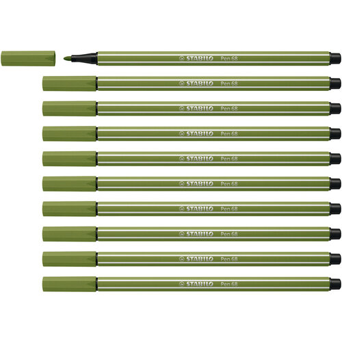 Stabilo Viltstift STABILO Pen 68/35 medium mosgroen