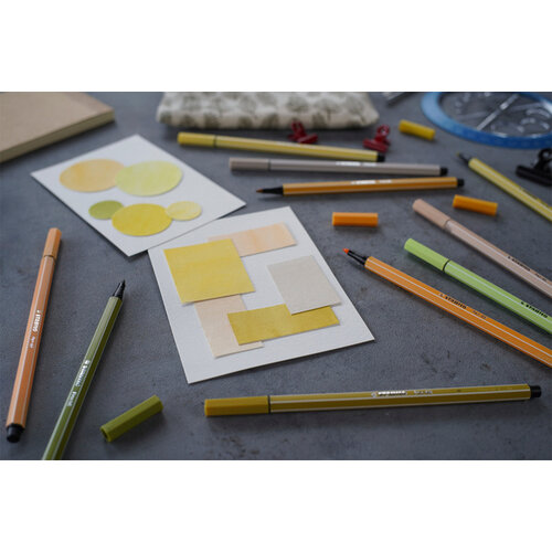 Stabilo Feutre STABILO Pen 68/87 Medium jaune curry