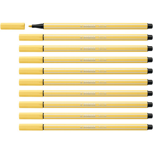Stabilo Viltstift STABILO Pen 68/23 medium lichtgeel