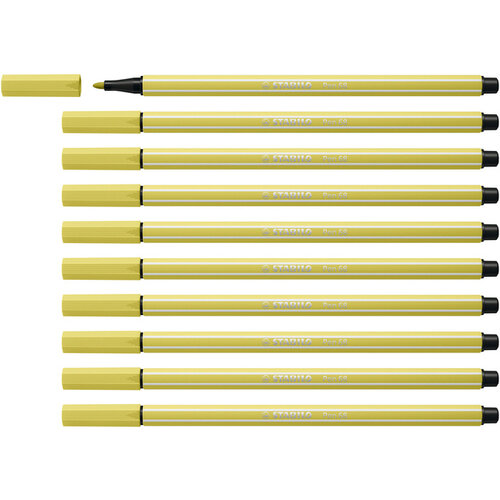 Stabilo Viltstift STABILO Pen 68/67 medium mosterd