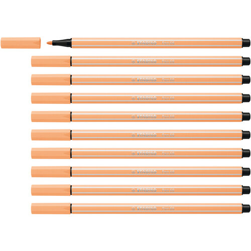 Stabilo Viltstift STABILO Pen 68/25 medium pastel oranje