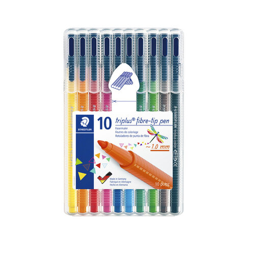 Staedtler Kleurstift Staedtler 323 Triplus color à 10 stuks assorti