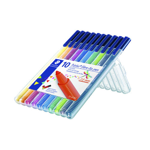 Staedtler Kleurstift Staedtler 323 Triplus color à 10 stuks assorti