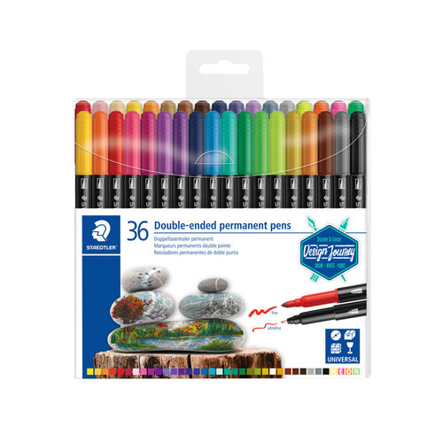 Staedtler Feutre Staedtler Design Journey permanent double pointe assorti