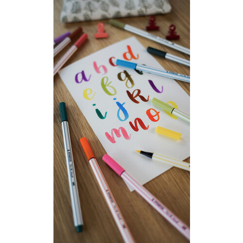 Stabilo Feutre pinceau STABILO Pen 568/30 orange foncé