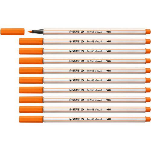 Stabilo Feutre pinceau STABILO Pen 568/30 orange foncé
