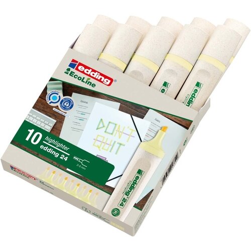 edding Ecoline Markeerstift edding 24 Ecoline pastel geel