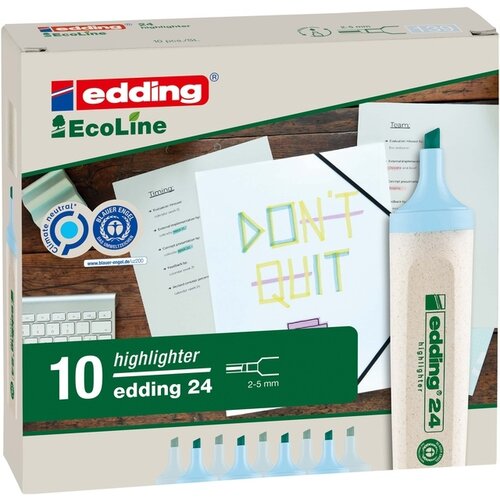 edding Ecoline Surligneur edding 24 EcoLine bleu pastel