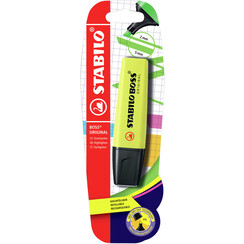 Markeerstift STABILO BOSS Original 70/24 geel blister à 1 stuk