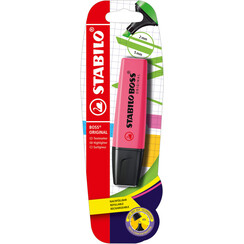 Markeerstift STABILO BOSS Original 70/56 roze blister à 1 stuk