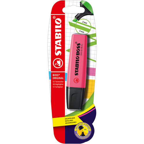 Stabilo Surligneur STABILO BOSS Original 70/56 rose blister 1 pièce