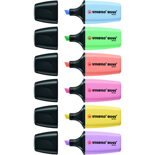 Stabilo Surligneur STABILO BOSS Mini Pastel assorti 6 pièces